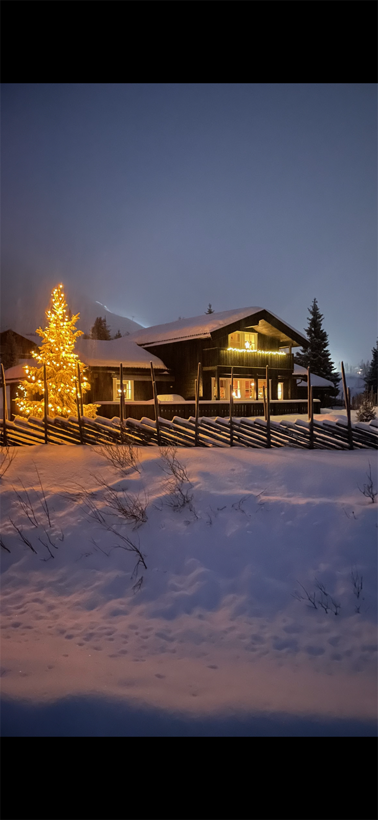 Vinterbilde tatt av selger. Galleribilde