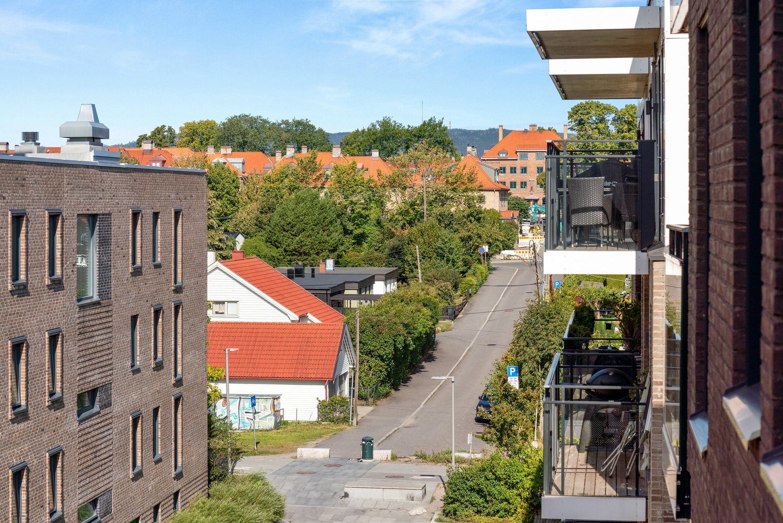Utsyn mot Lille Tøyen Hageby. Galleribilde