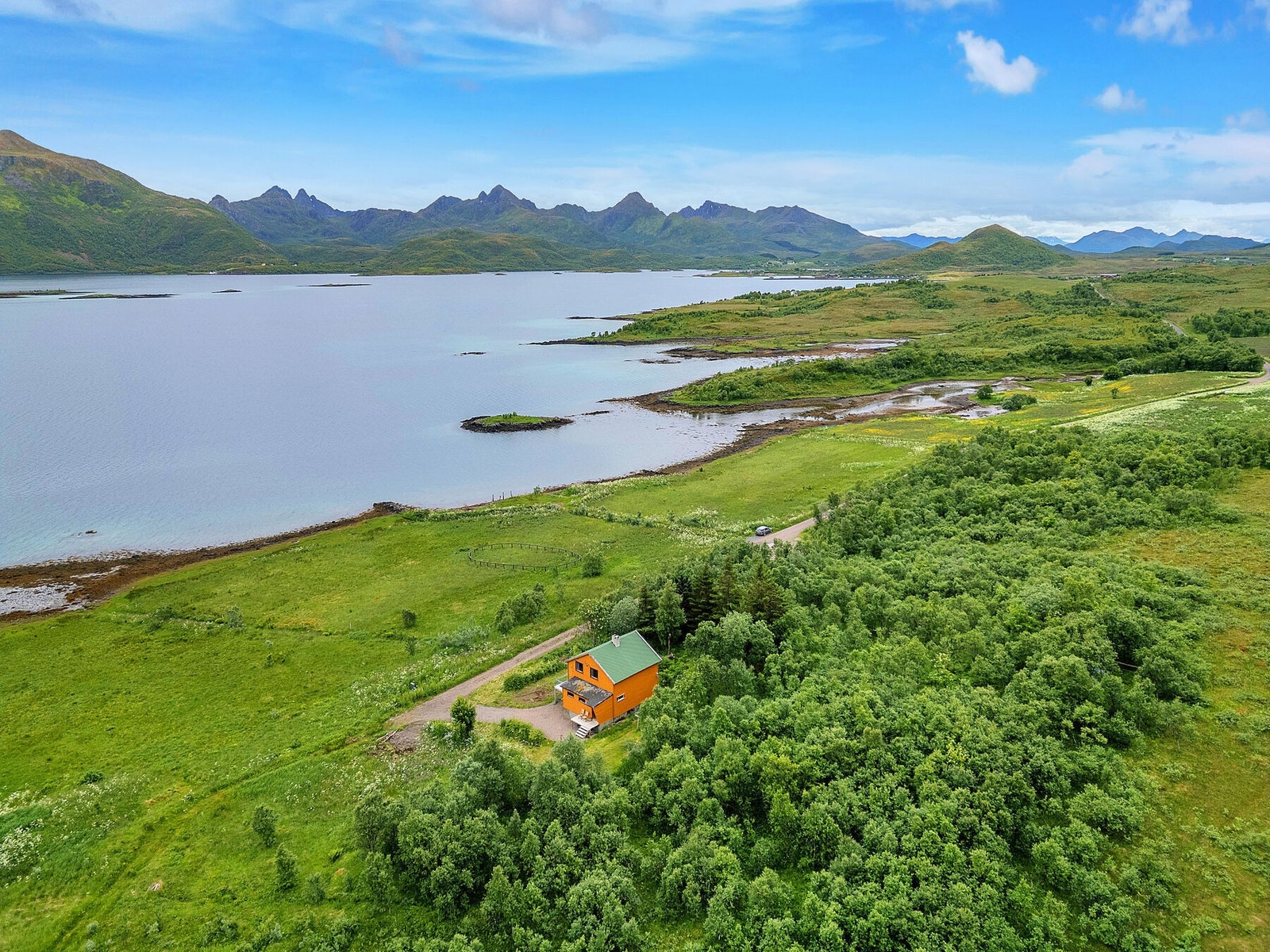 Eiendommen sett fra lufta Galleribilde