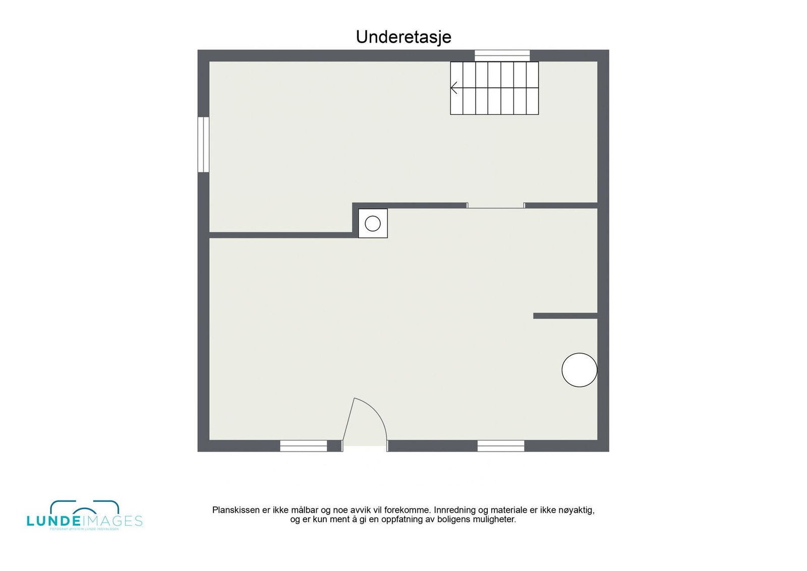 Planskisse kjeller - Ikke målbar Galleribilde