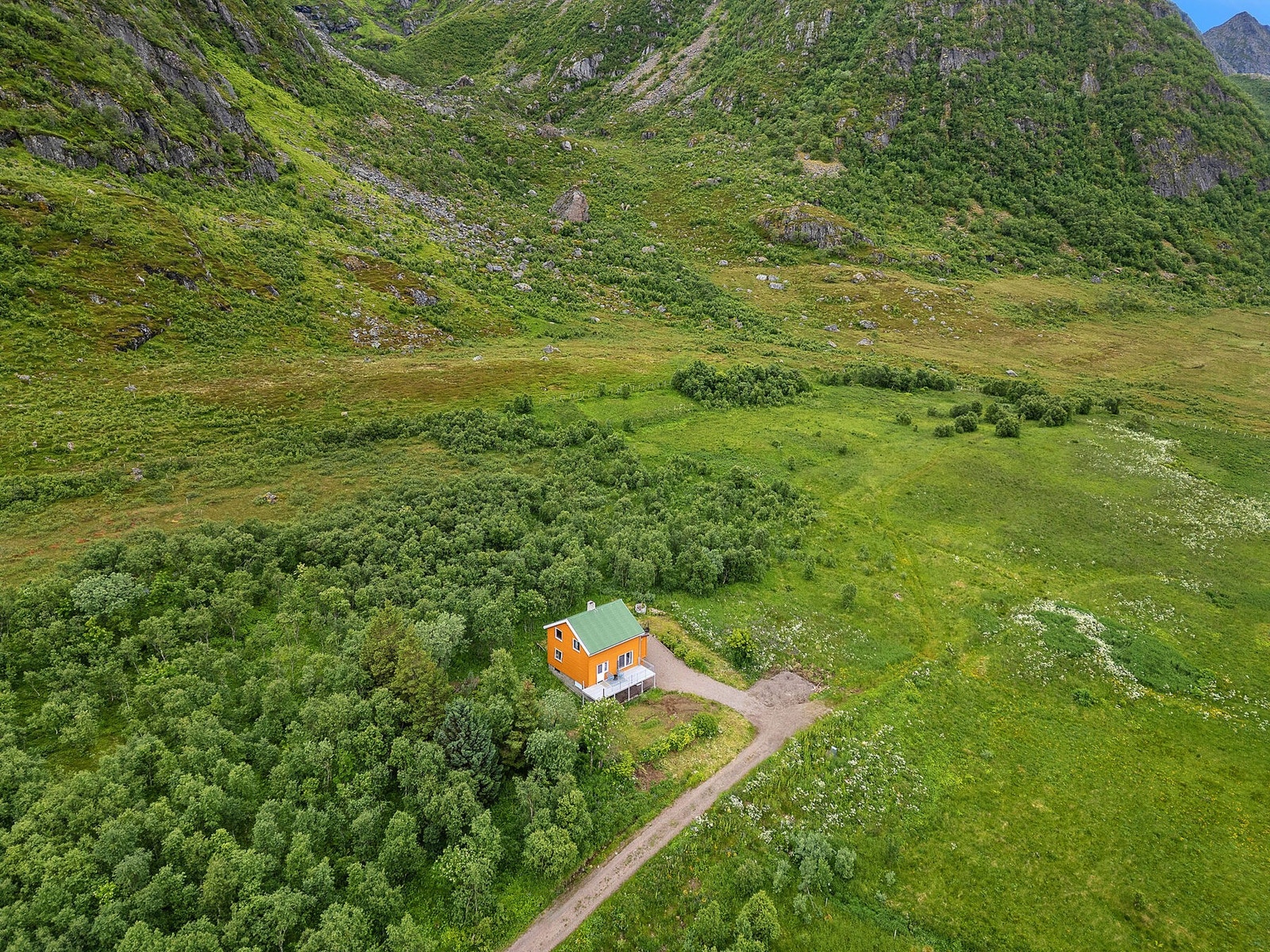 Eiendommen sett fra lufta Galleribilde