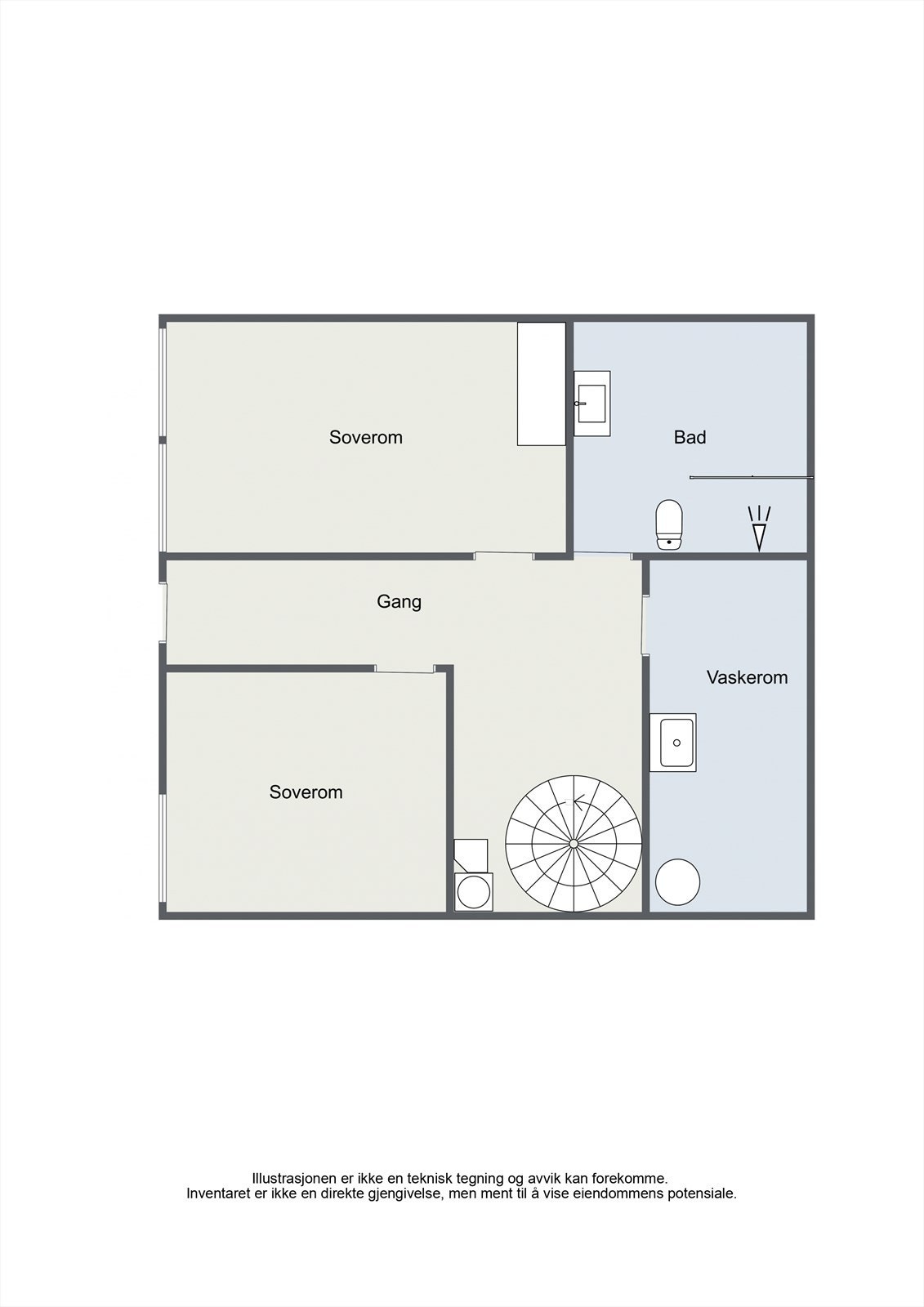 Plantegning underetasje. Galleribilde