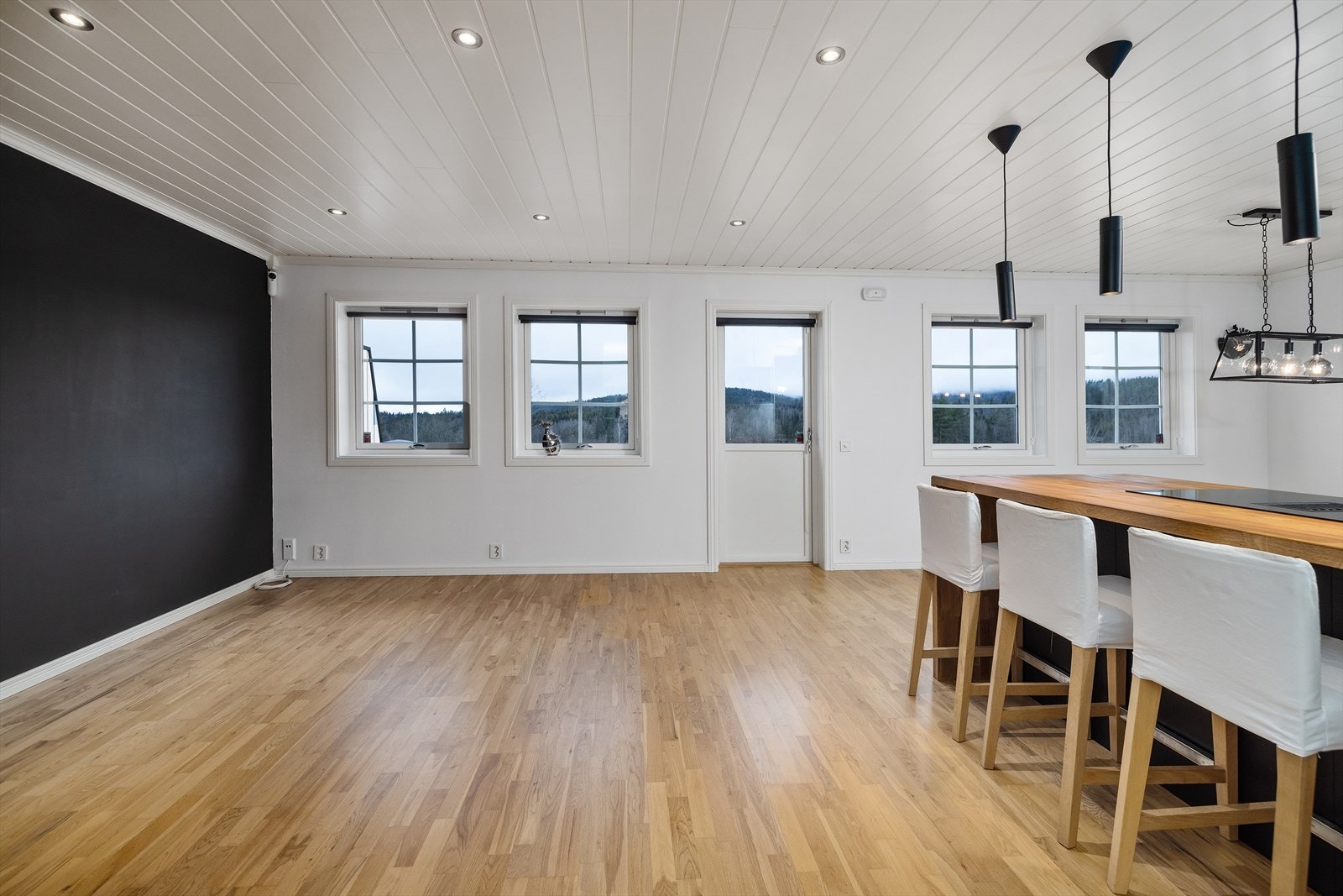 Fra vinduene har man godt med naturlig dagslys. Galleribilde