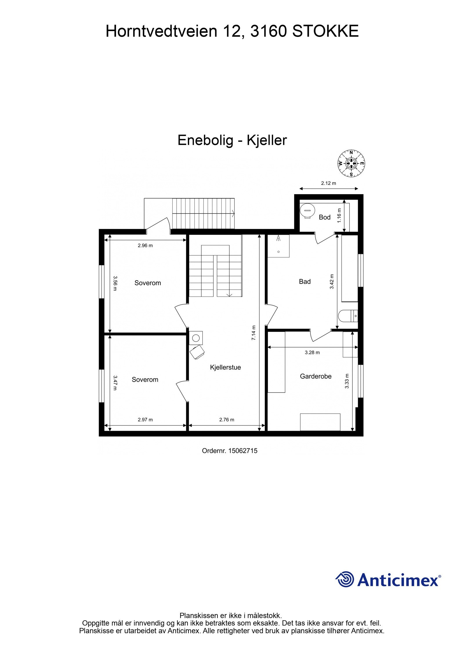 Plantegning underetasje Galleribilde