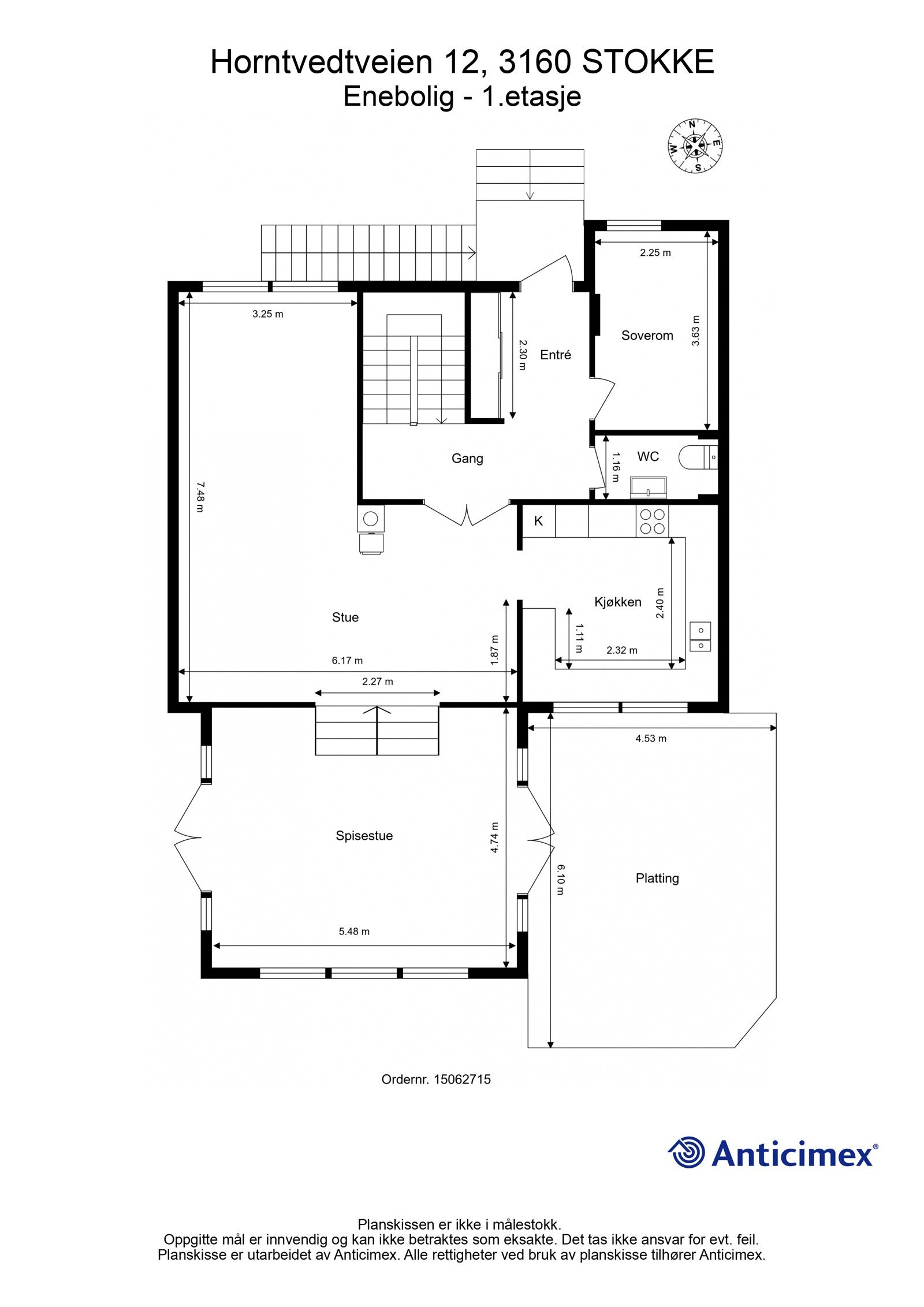 Plantegning 1.etasje Galleribilde