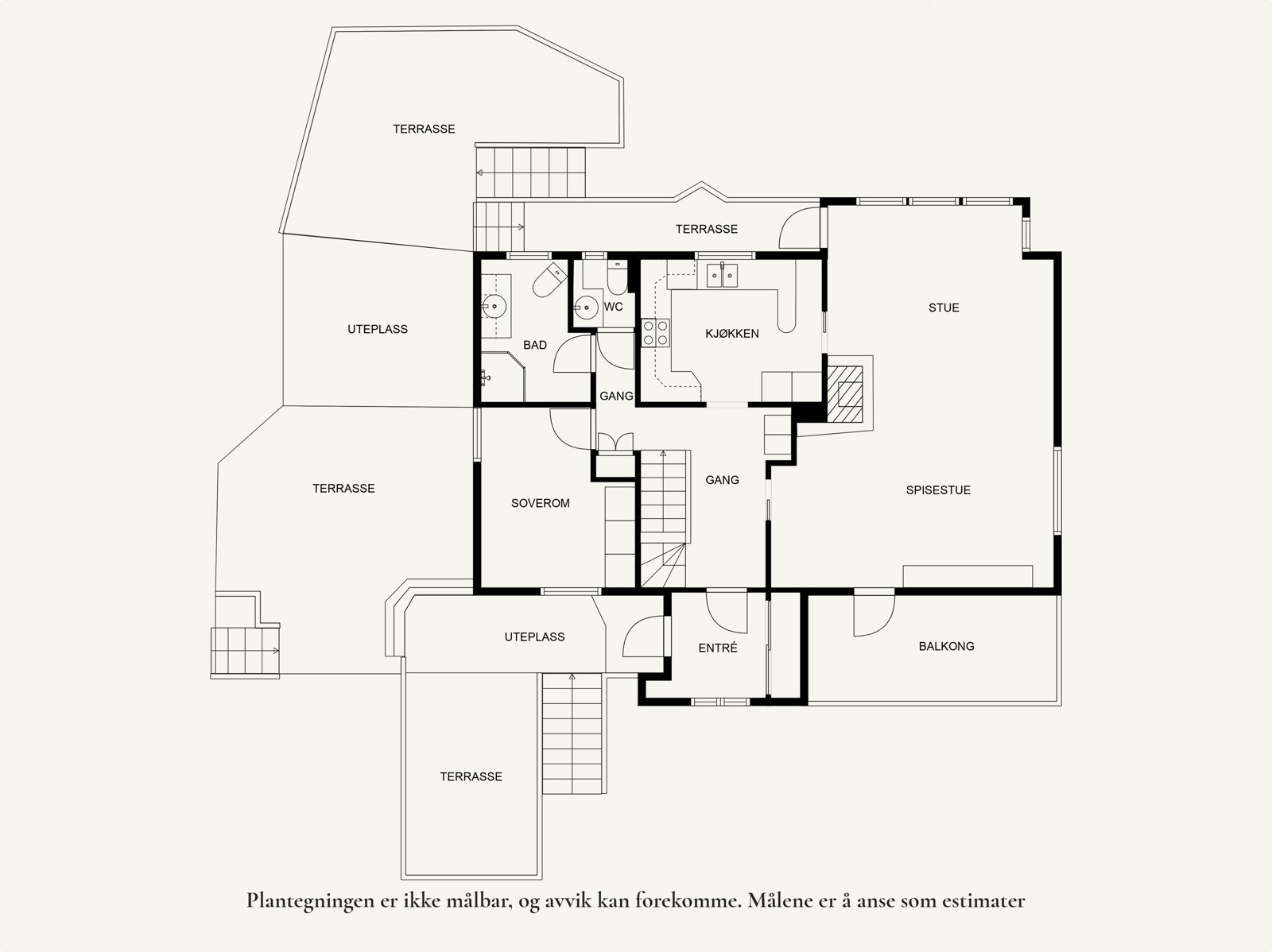 Plantegning 1. etasje. Galleribilde