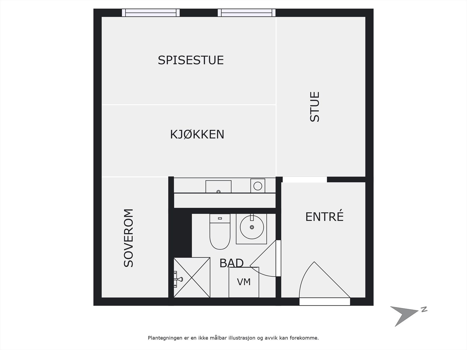 Plantegning Galleribilde