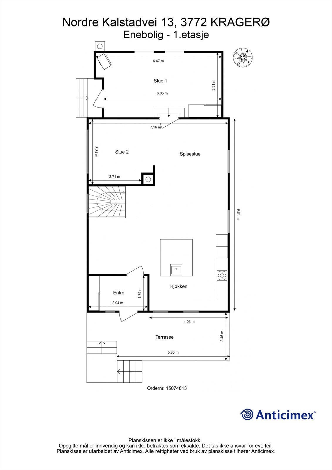 Plantegning - 1.etasje Galleribilde