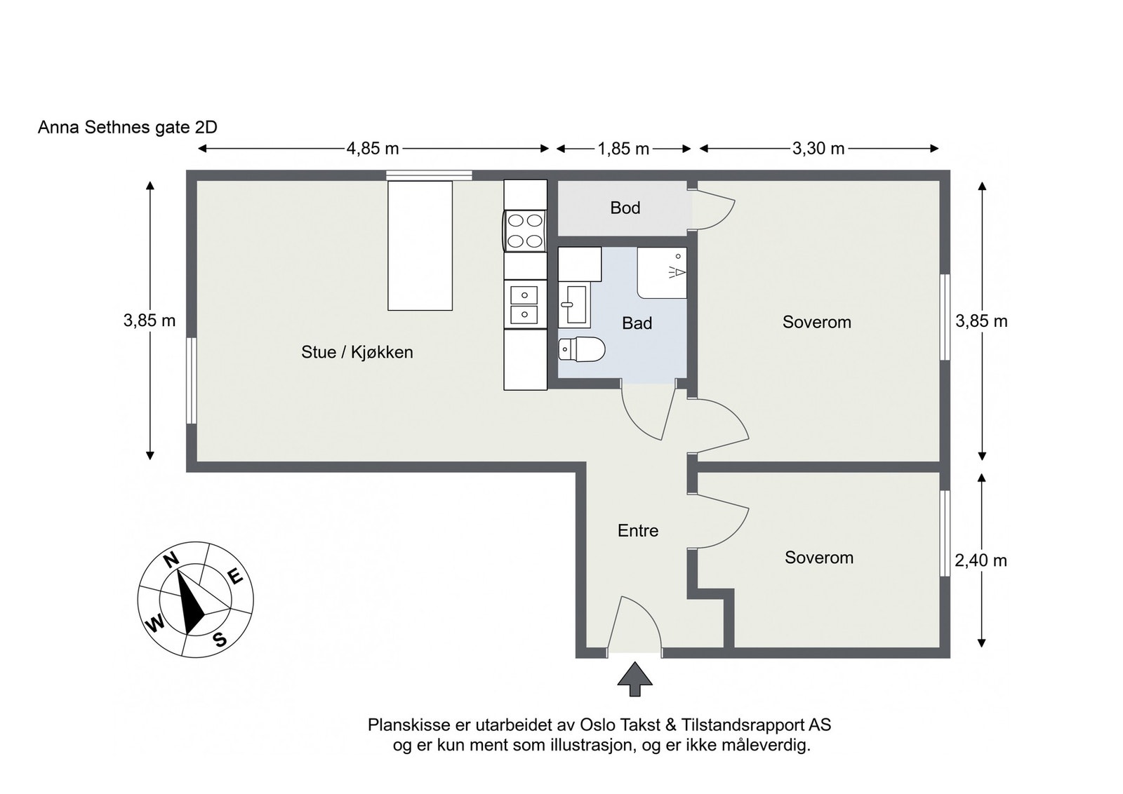 ASK Eiendomsmegling - Plantegning Galleribilde