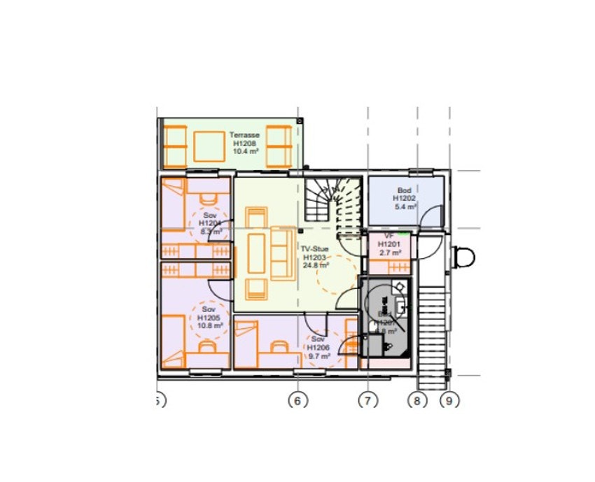 Plantegning 2 etg Galleribilde