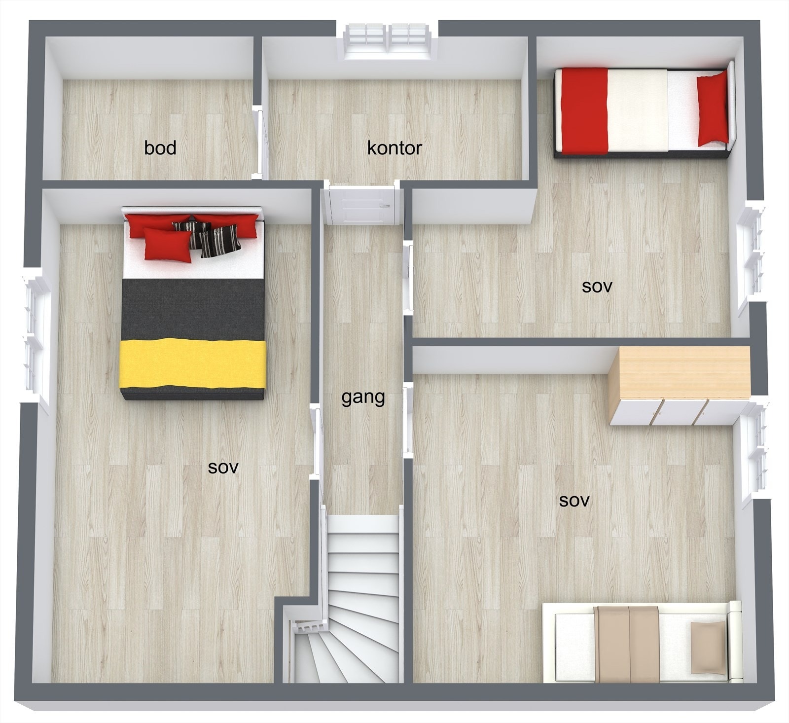 Loftsetasjen. Galleribilde