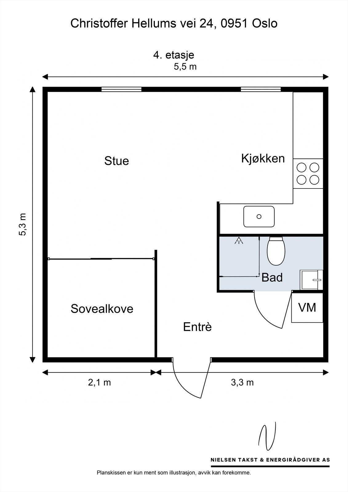 Plantegning Galleribilde