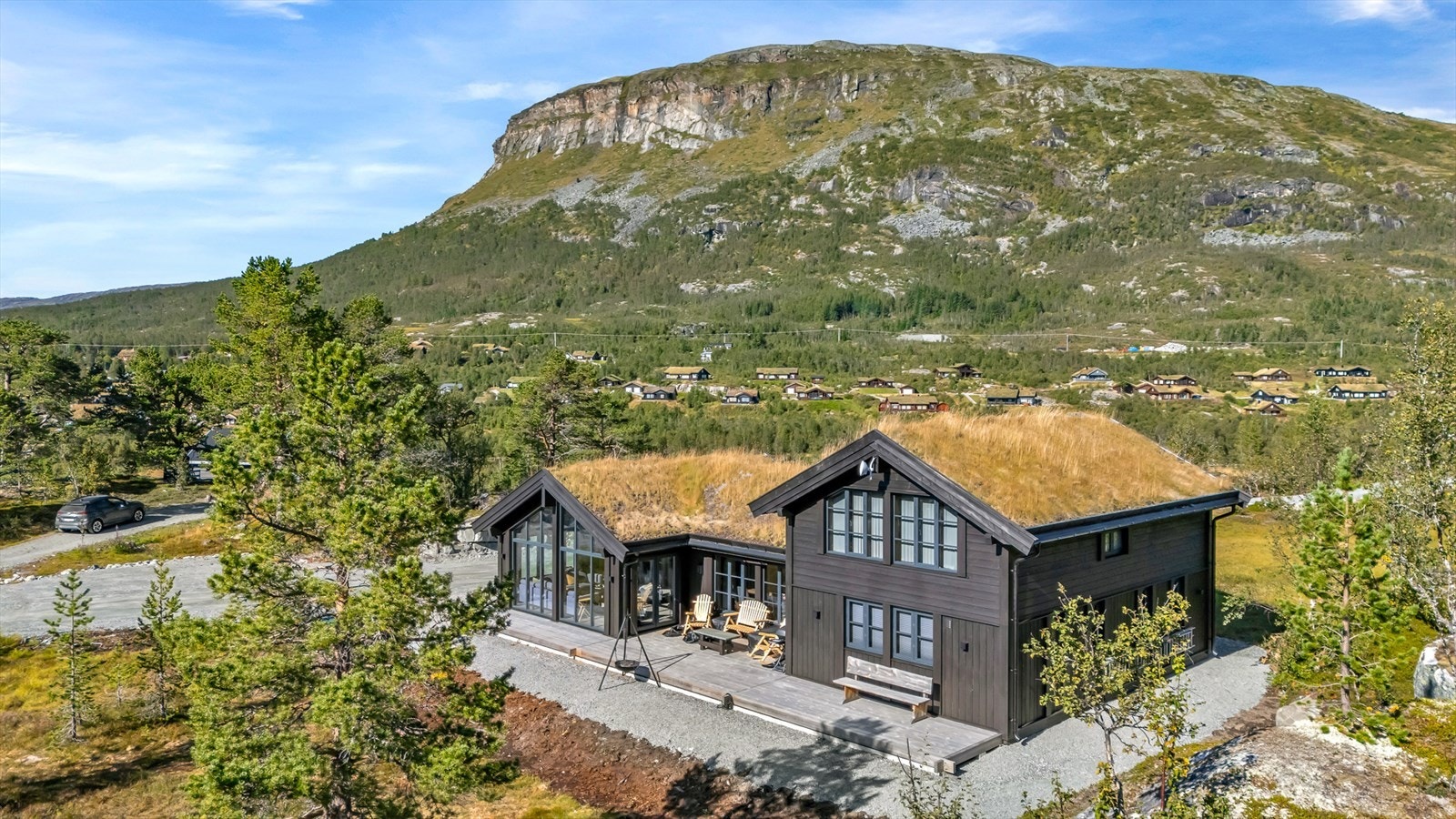 Eiendommen ligger i et etablert hyttefelt i Fetalia Galleribilde