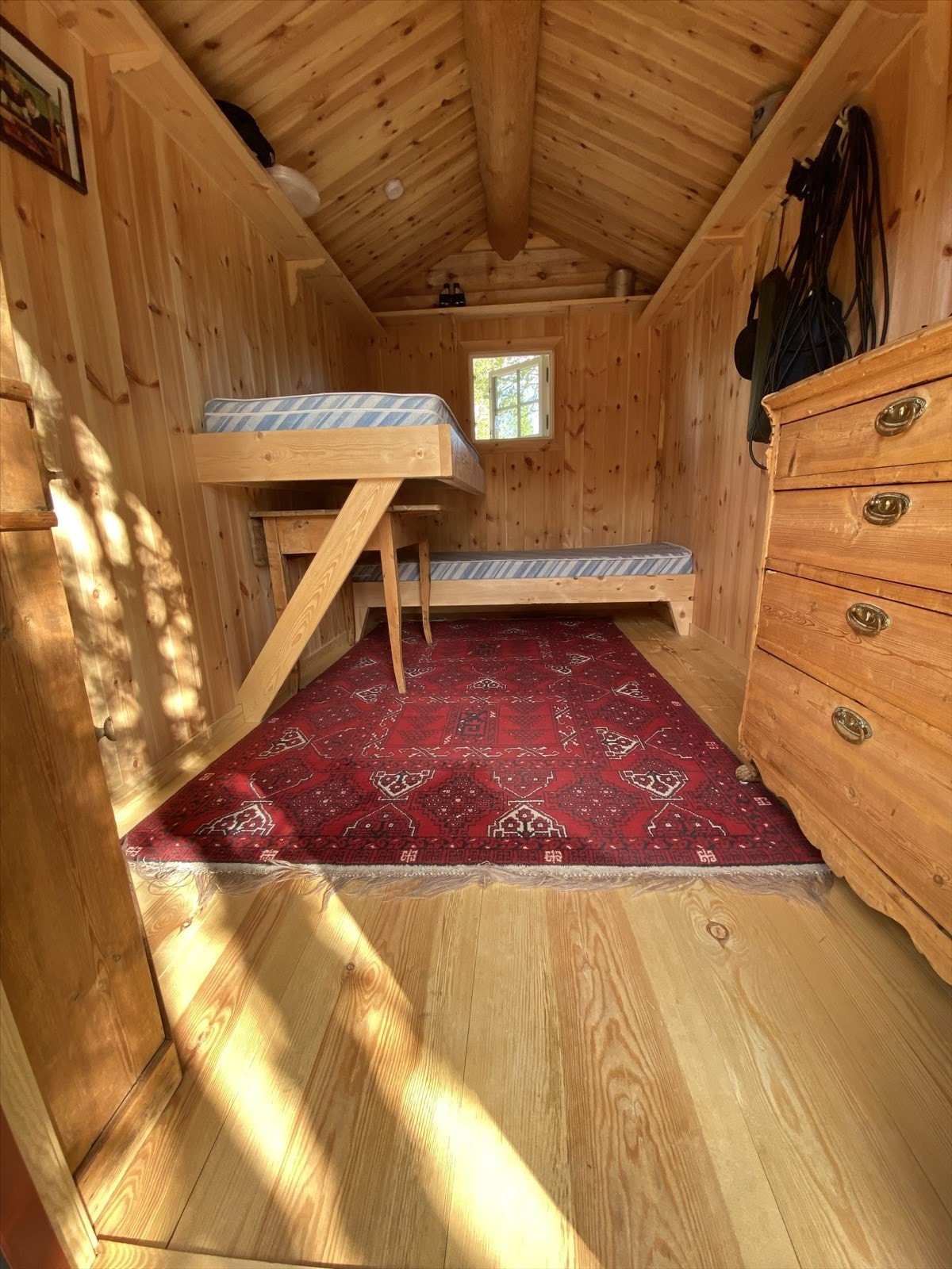 Annekset er isolert og er i dag innredet med 2 sengeplasser. Det gjøres oppmerksom på at rommet ikke er godkjent for varig opphold. Galleribilde