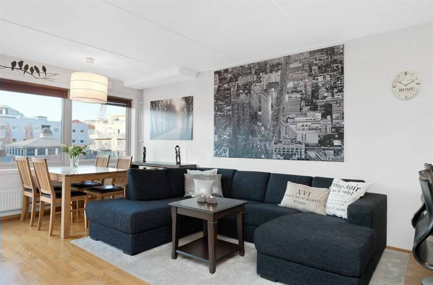 Stue med utgang til balkong Galleribilde