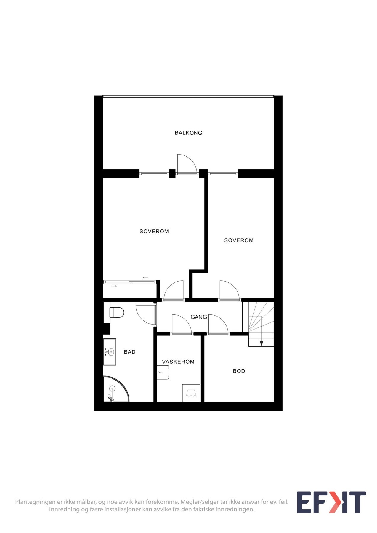 Plantegning - 2 etasje. Galleribilde