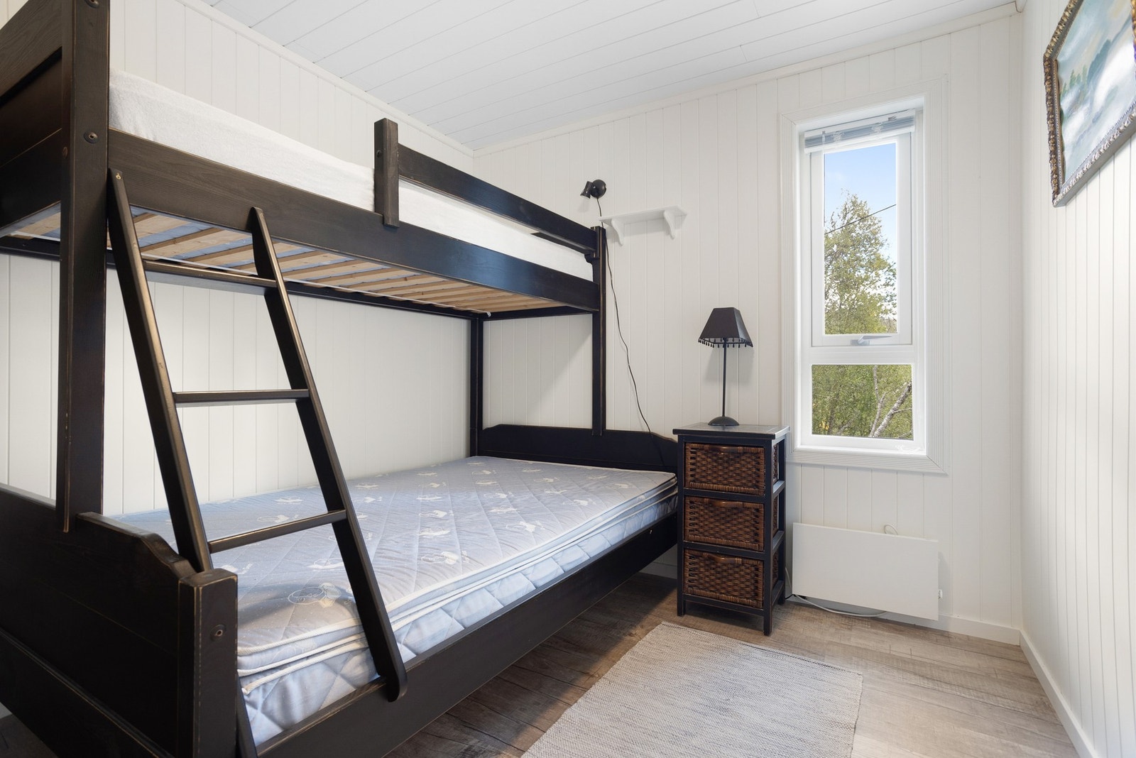 Soverom i annekset er innredet med køyeseng Galleribilde