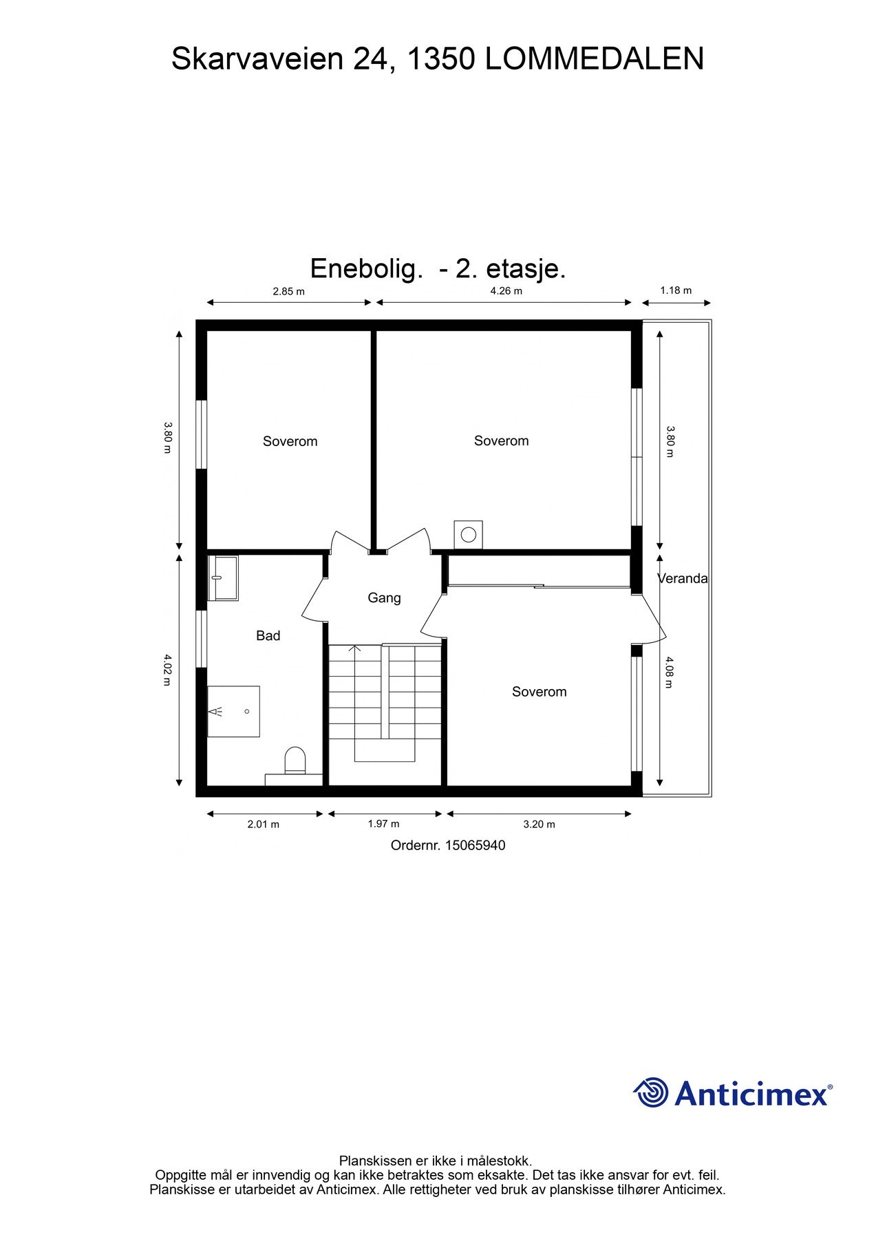 Plantegning- 2. etasje Galleribilde