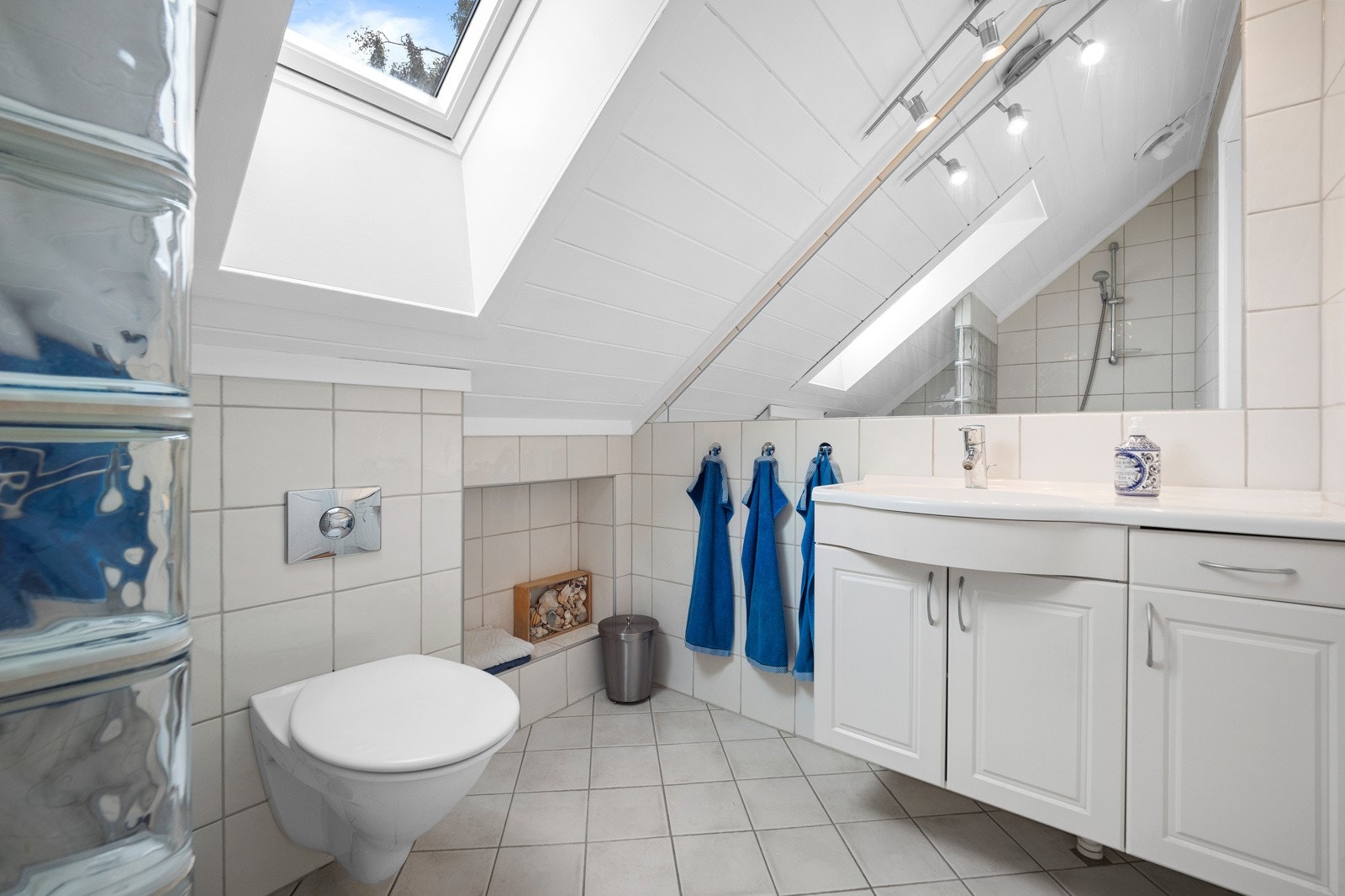 Flislagt bad med gulvvarme Galleribilde