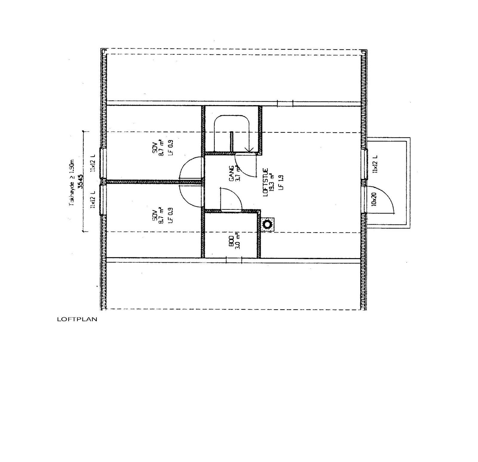 Loftplan Galleribilde