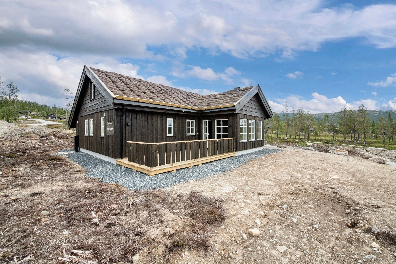 Hytta står klar til overlevering. Galleribilde