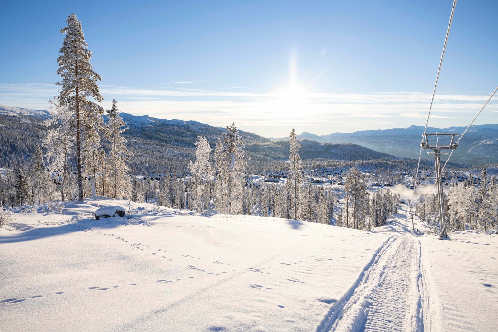Nærområdet byr på et flott alpinanlegg. Galleribilde