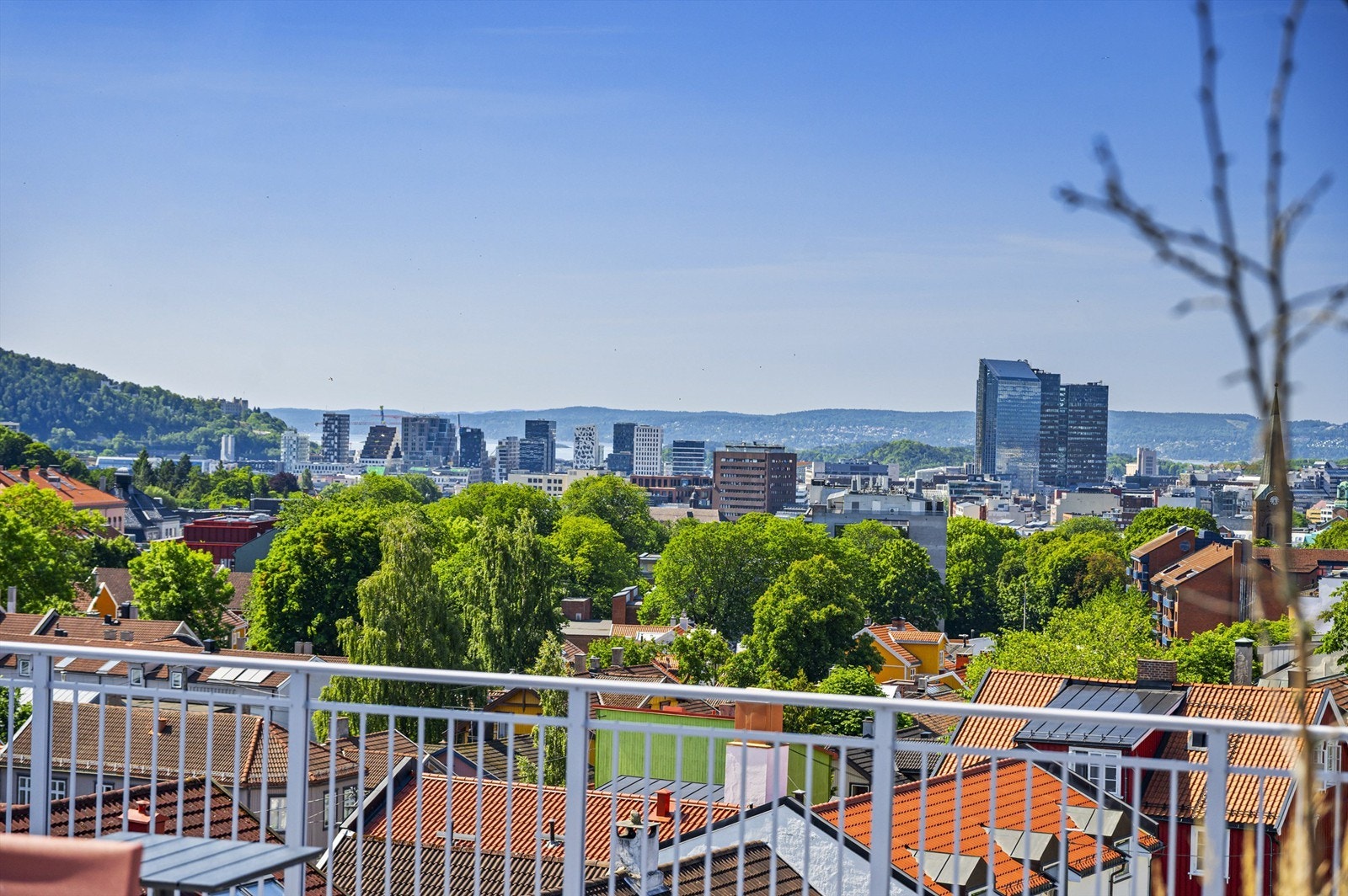 Felles takterrasse med fantastisk utsikt. Galleribilde