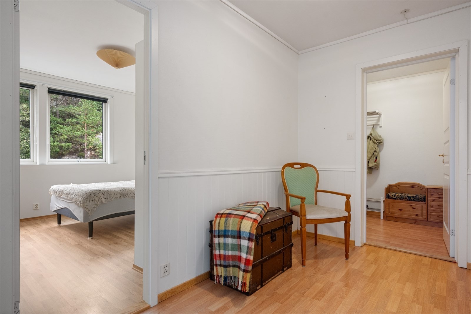 Leiligheten har to soverom på hhv. 11,6 m² og 15,4 m². Galleribilde