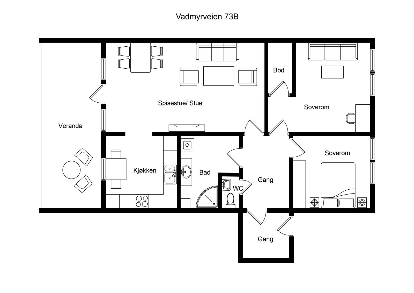Planskisse Galleribilde