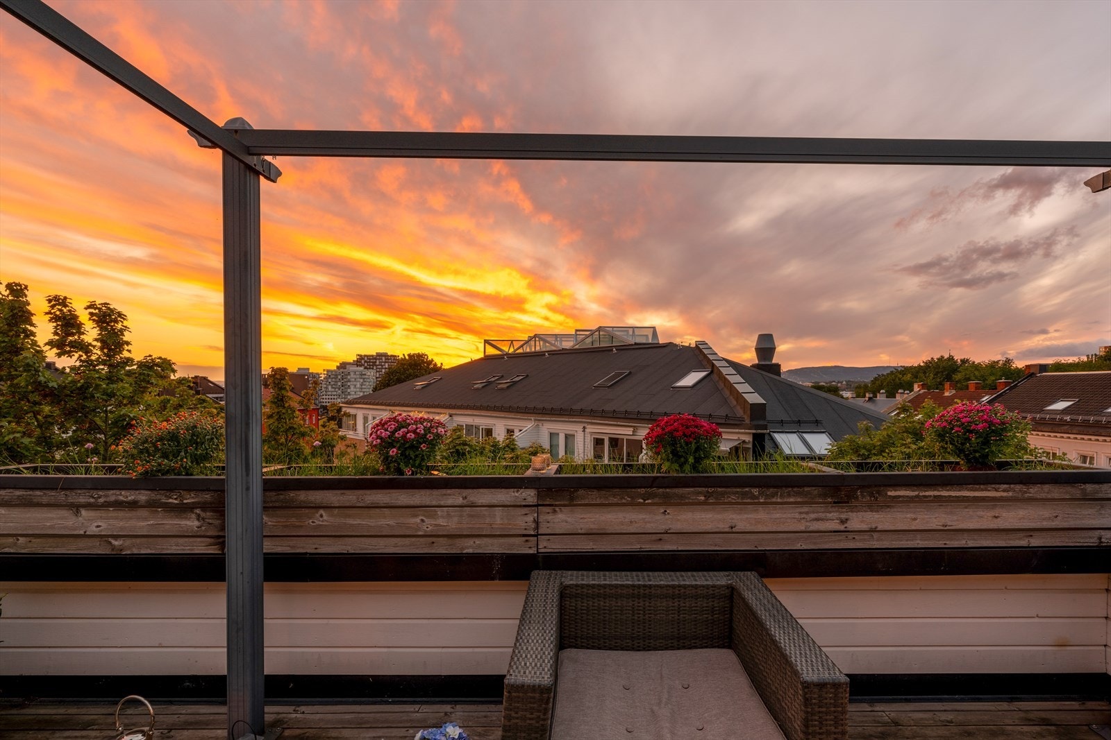 Nyt kveldssolen og vakre solnedganger her. Galleribilde