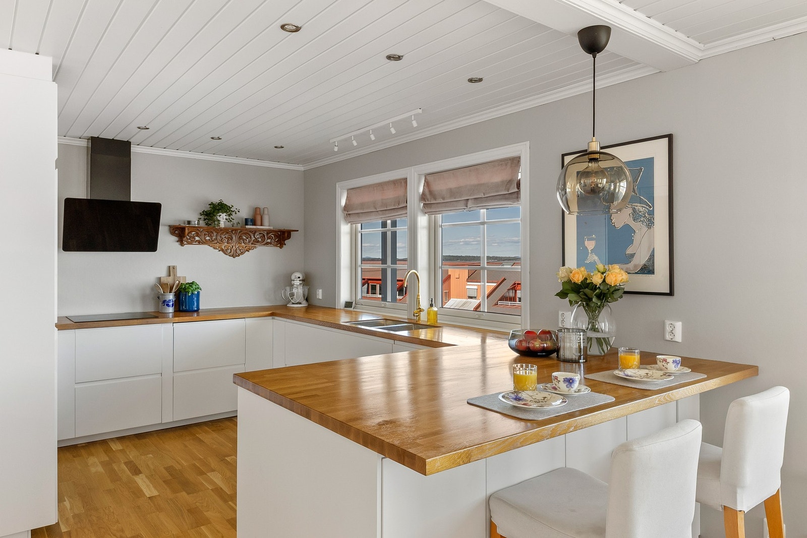 Kjøkkenet, som var nytt i 2020. Galleribilde