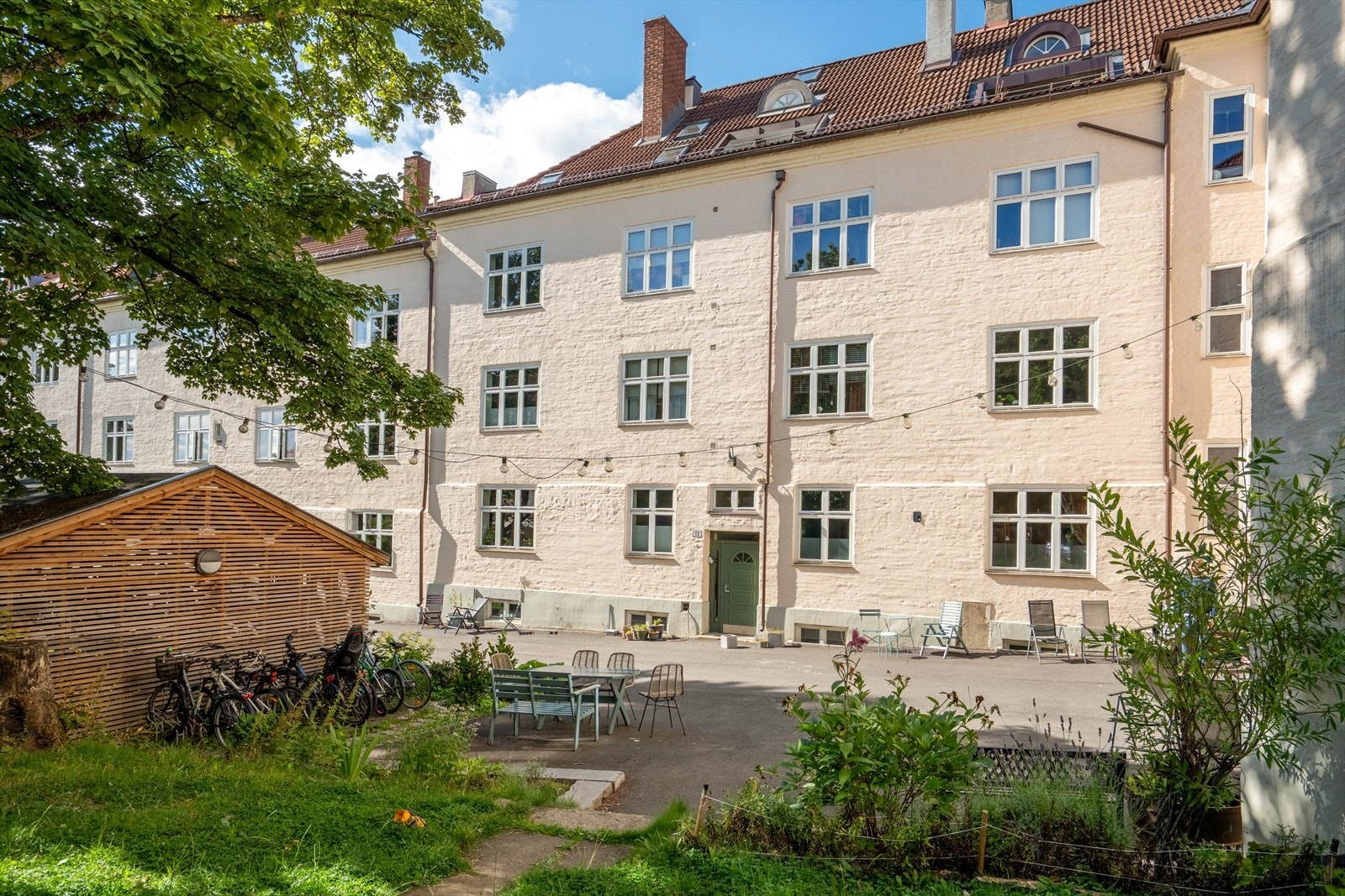 Fasade av baksiden til Johan Svendsens gate 13. Galleribilde