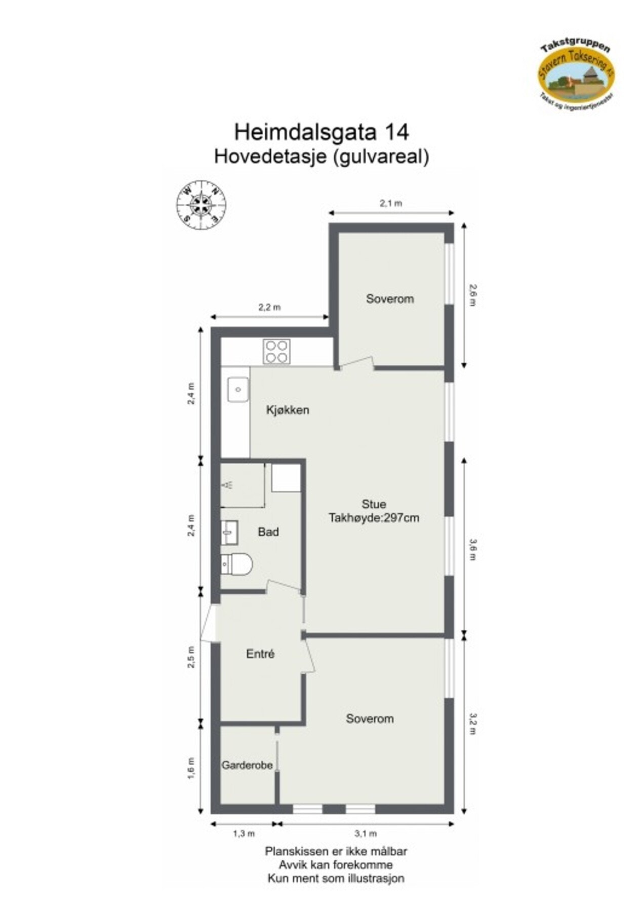 Plantegning Galleribilde