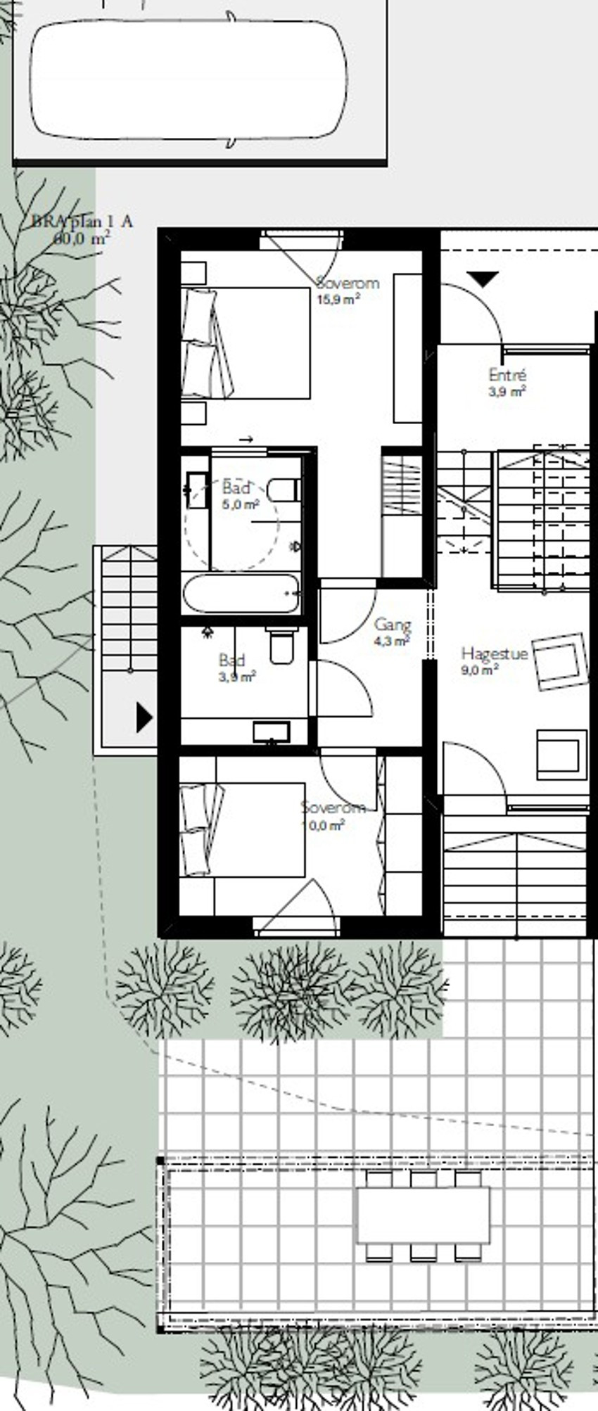 Planskisse 1. etg