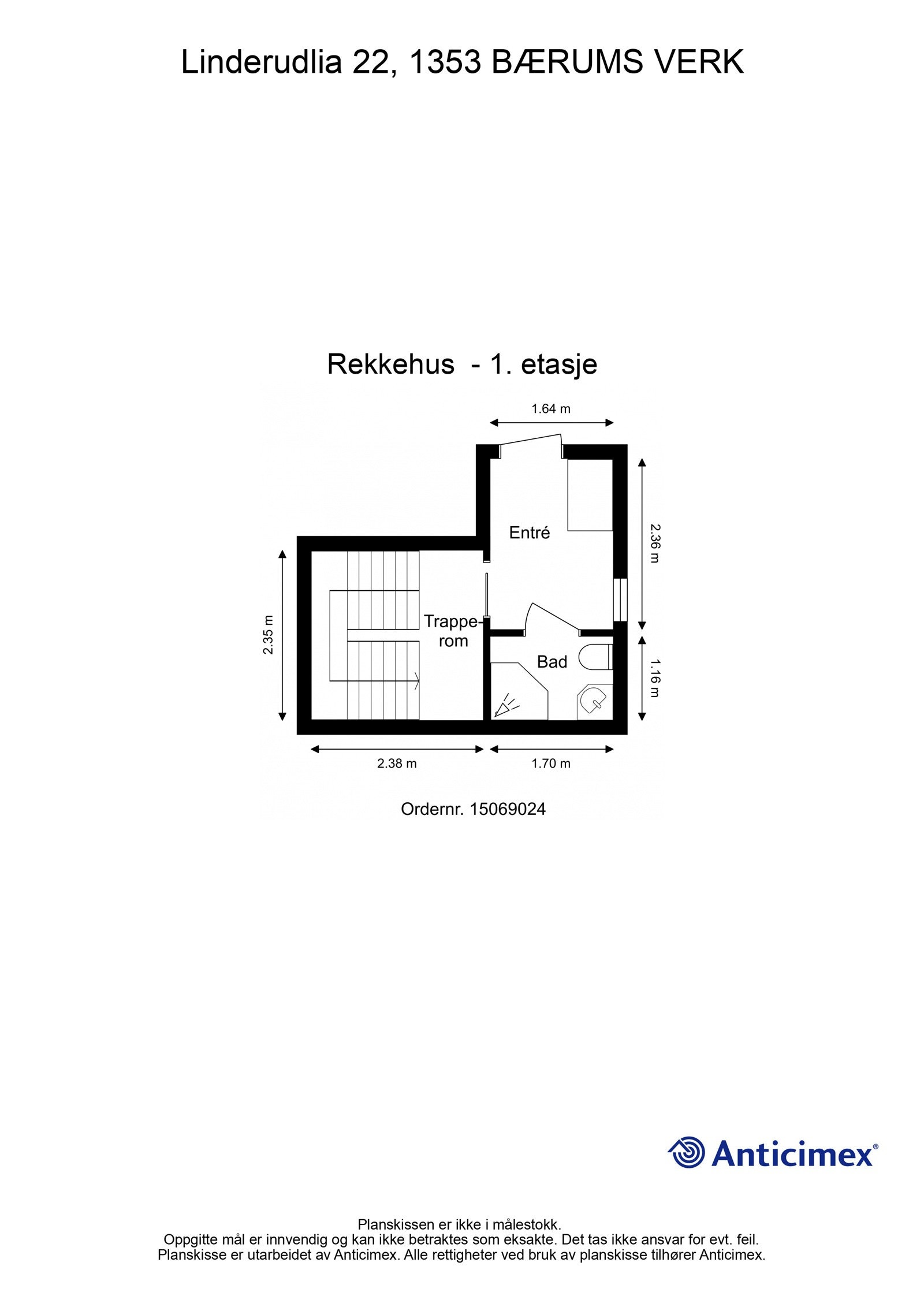 Plantegning-20221266-Rekkehus - 1. etasje Galleribilde
