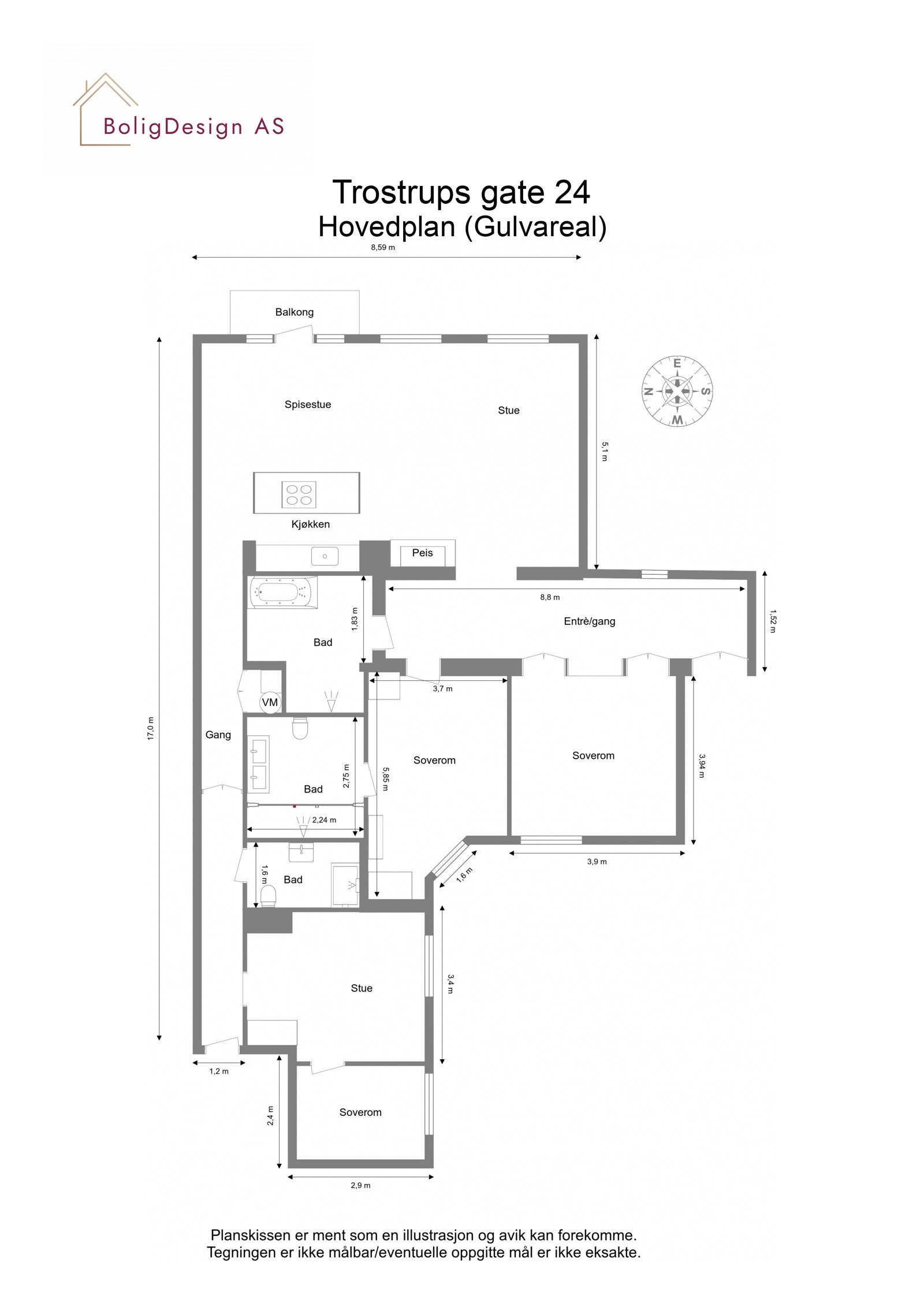 Plantegning. Galleribilde