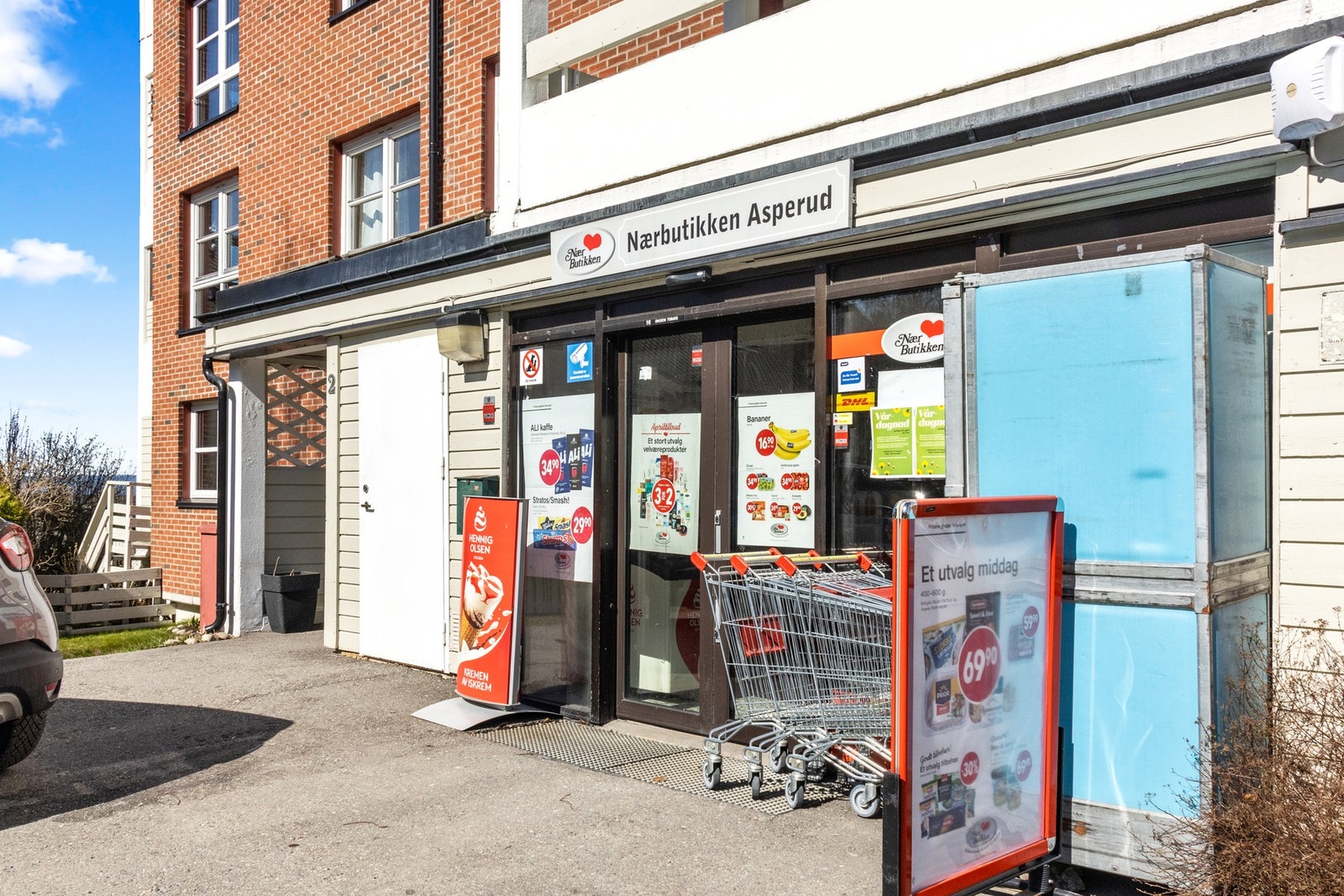 Nærbutikken Asperud er åpen alle dager fra kl. 10-21. Galleribilde