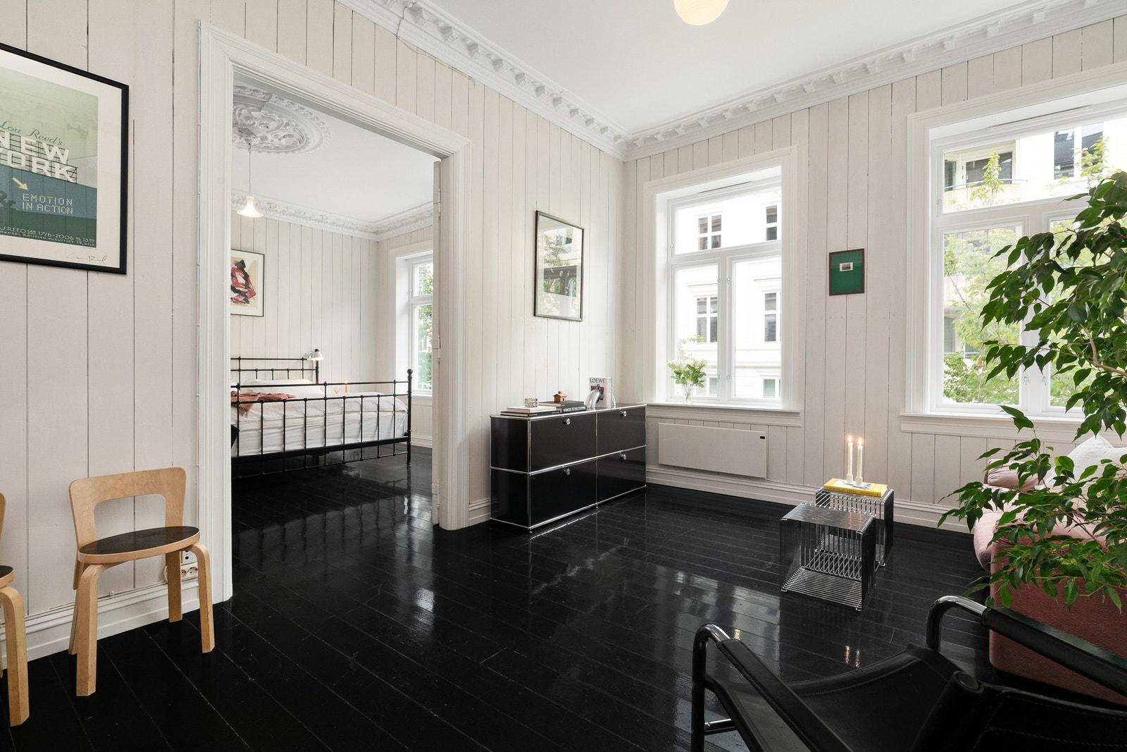 Vinduene i leiligheten ble byttet ut i 2025. Galleribilde