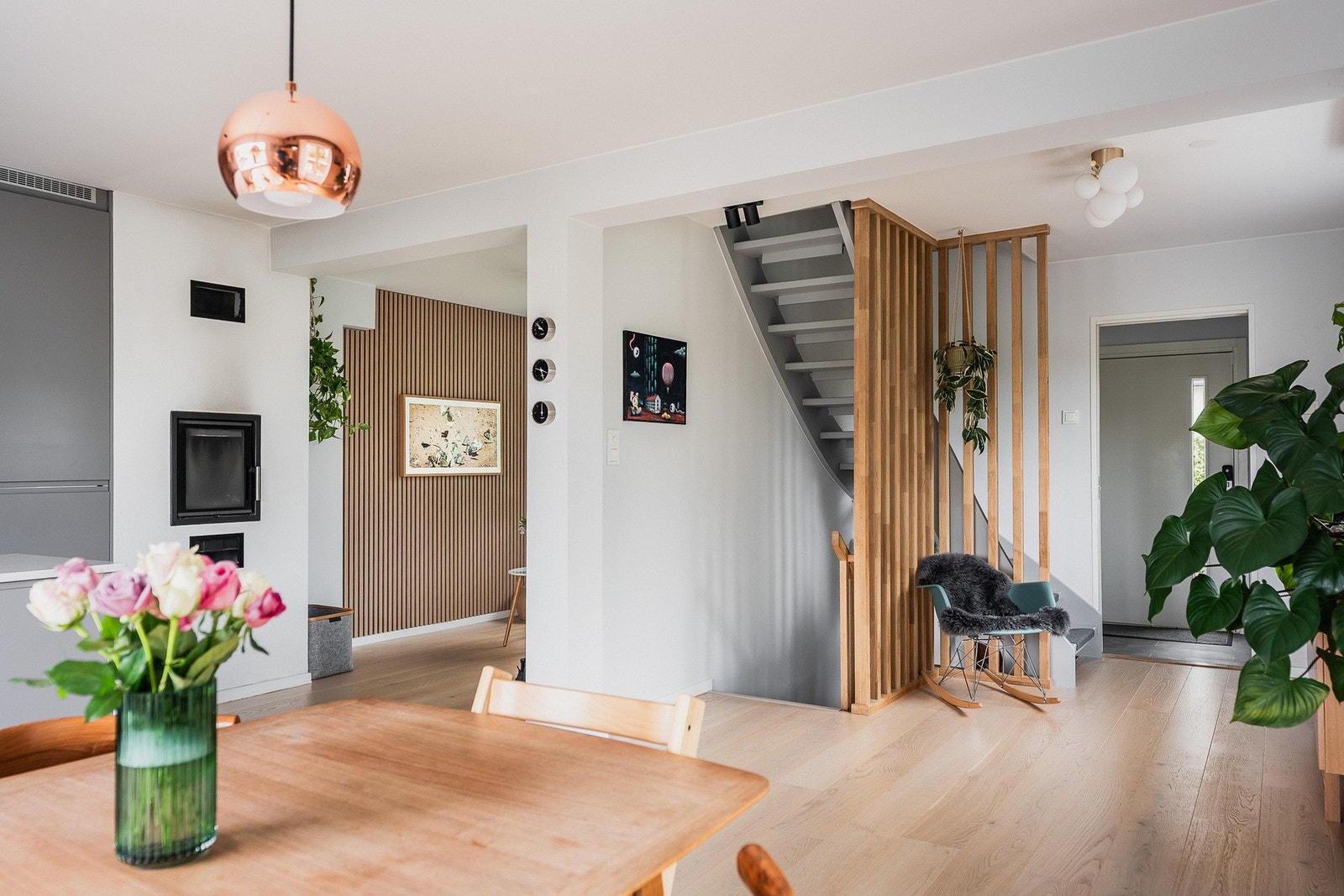 Peisen med innsats gir både varme og hygge på kalde kvelder. Galleribilde
