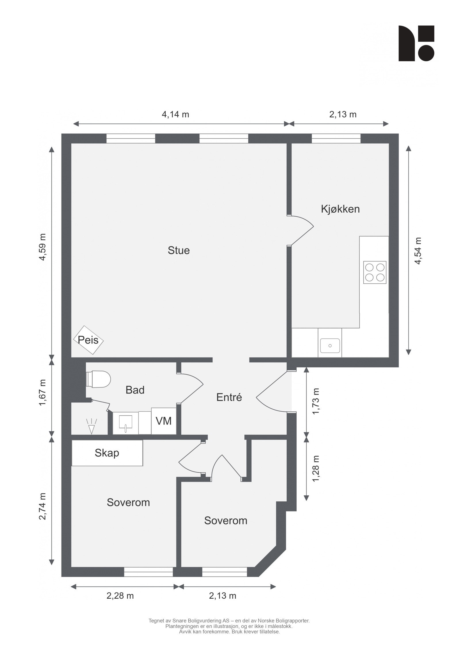 Plantegning. Galleribilde