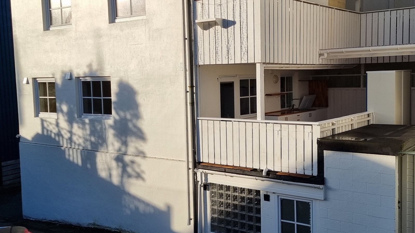 Leiligheten sett utenfra. Galleribilde