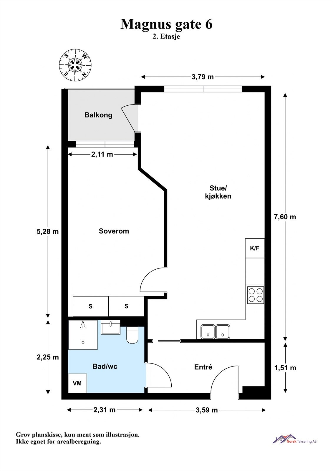 - Leiligheten har en fin planløsning med god størrelse på alle rom - Galleribilde