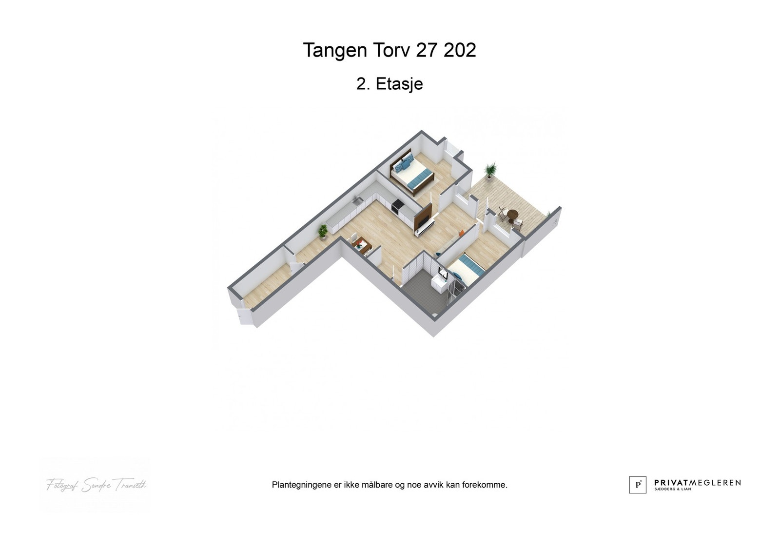 3D plantegning - laget av fotograf Galleribilde