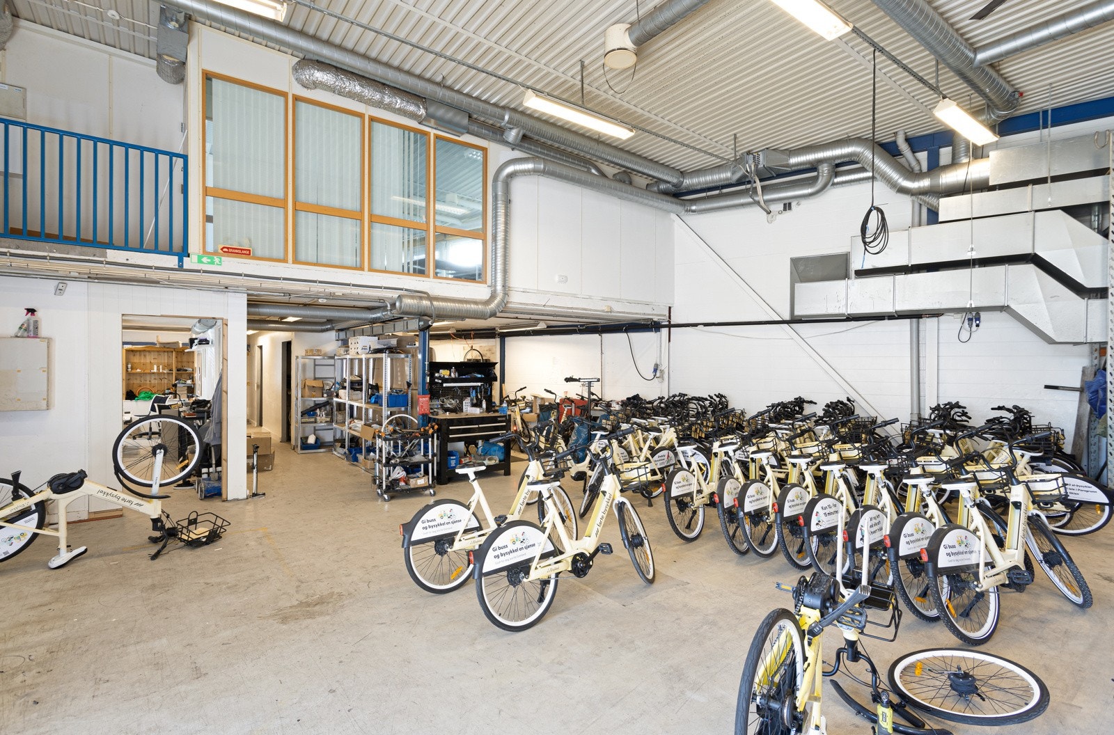 Areal som leies ut til Share Bike AS Galleribilde