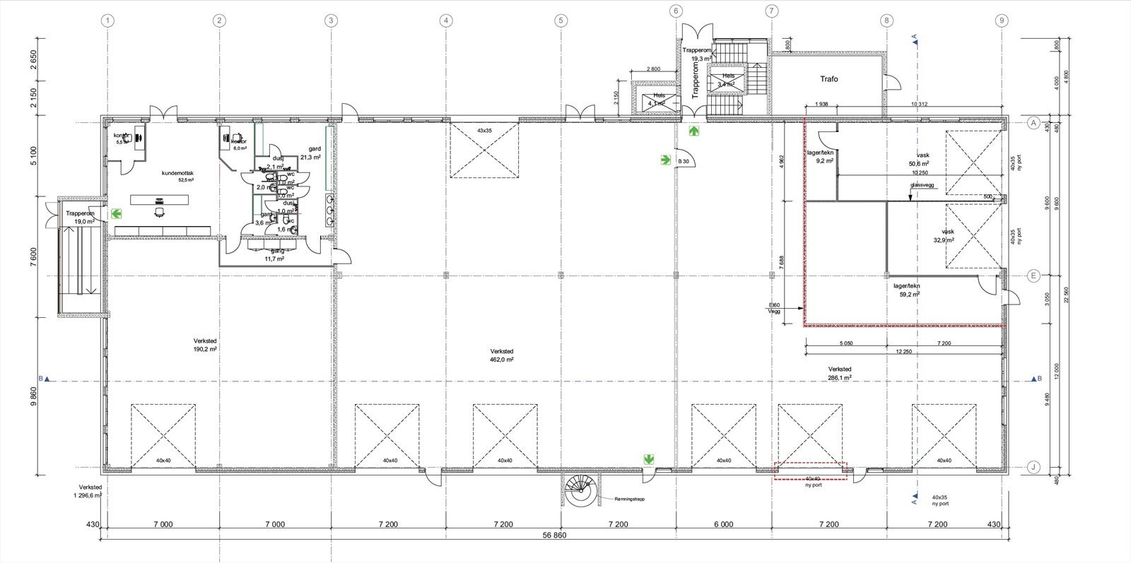 planskisse Galleribilde