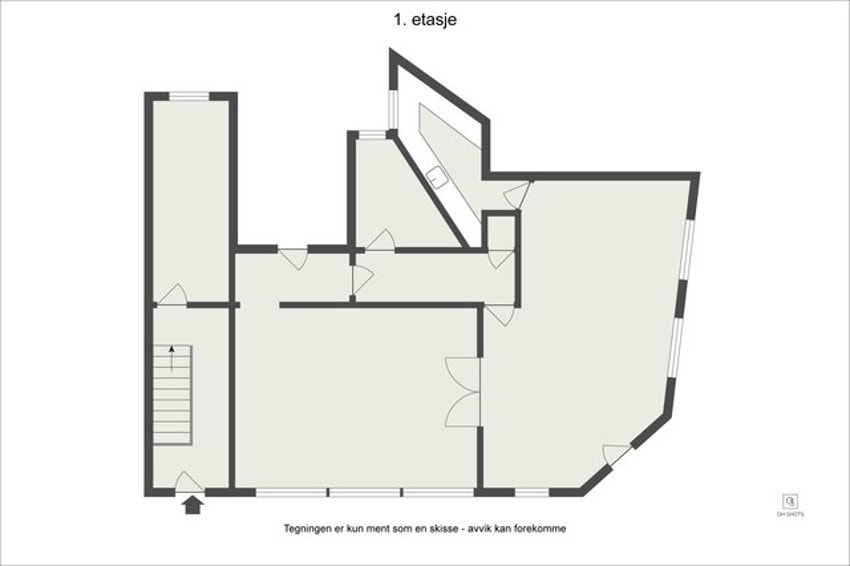 Plantegning overetasje Galleribilde