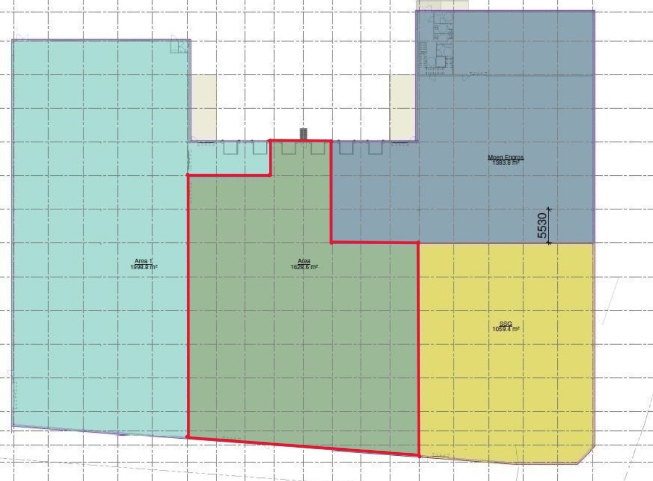 Deliveien 19 - Plan 1. etg. markert Galleribilde