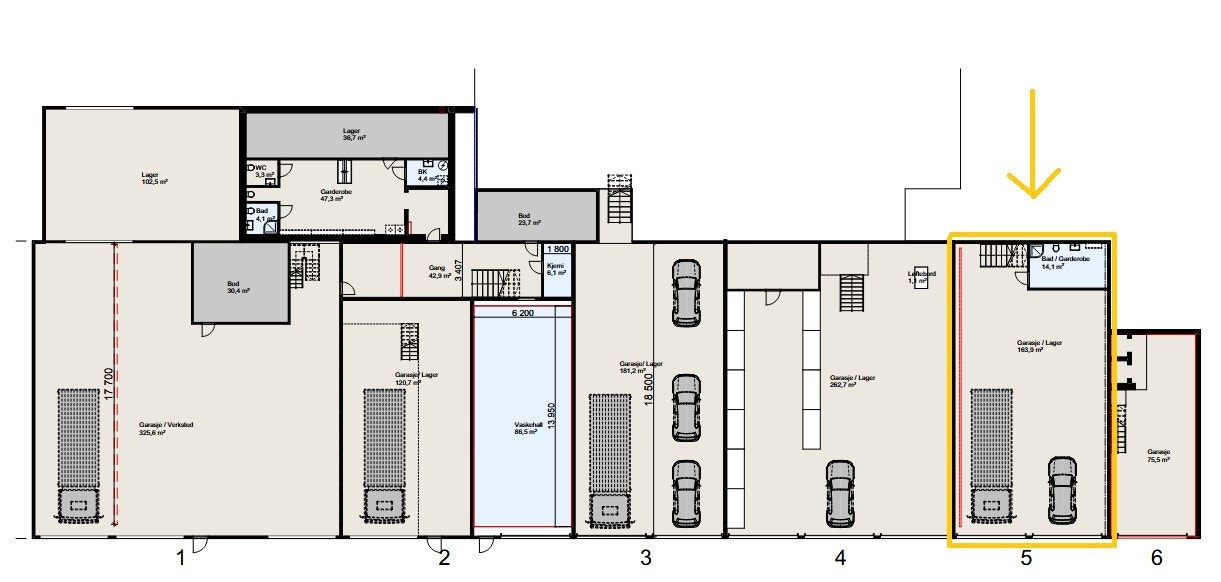Plan 1 - Nedre Øyra 4 - Seksjon 5 Galleribilde