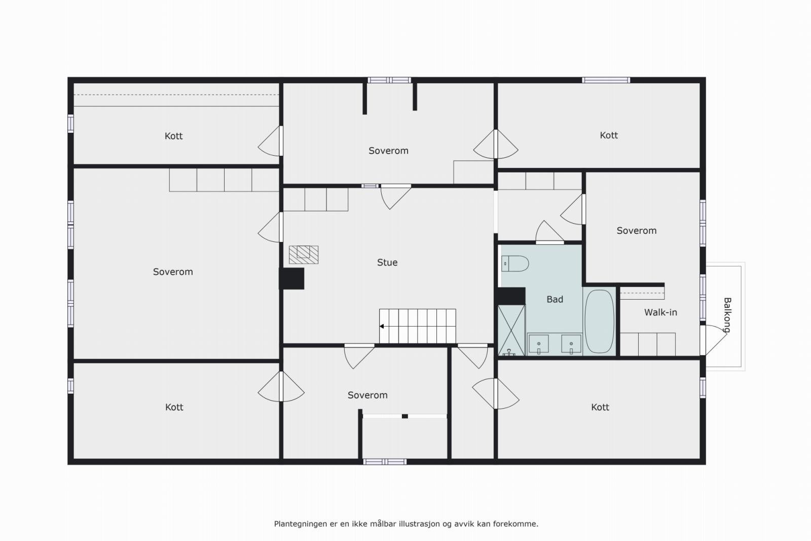 Plantegning 2 etasje Galleribilde