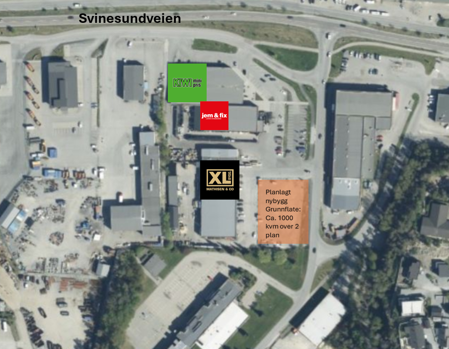 Eiendommen med nabobedrifter Galleribilde